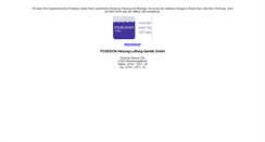 Desktop Screenshot of poseidon-gmbh.de